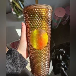 Starbucks Limited Edition 2021 50th anniversary Honeycomb gold studded cup‼️